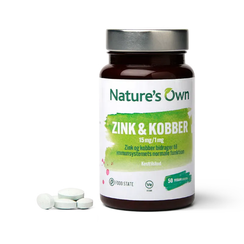 Natures Own Zink & Kobber Food State (50 tabl)