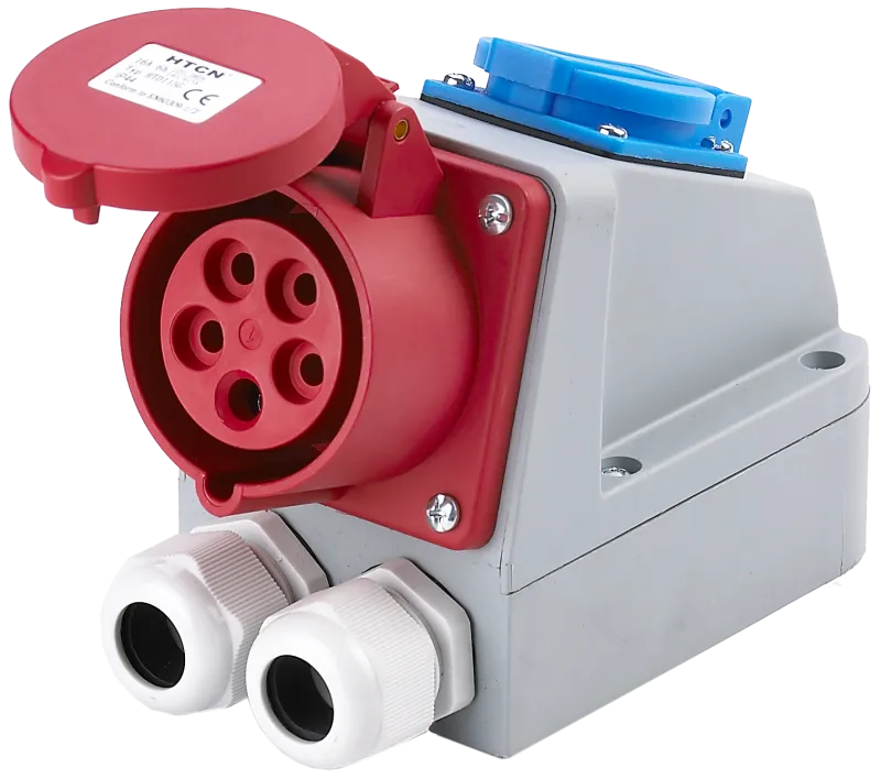 CEE combo vægudtag 400V/230V-16A