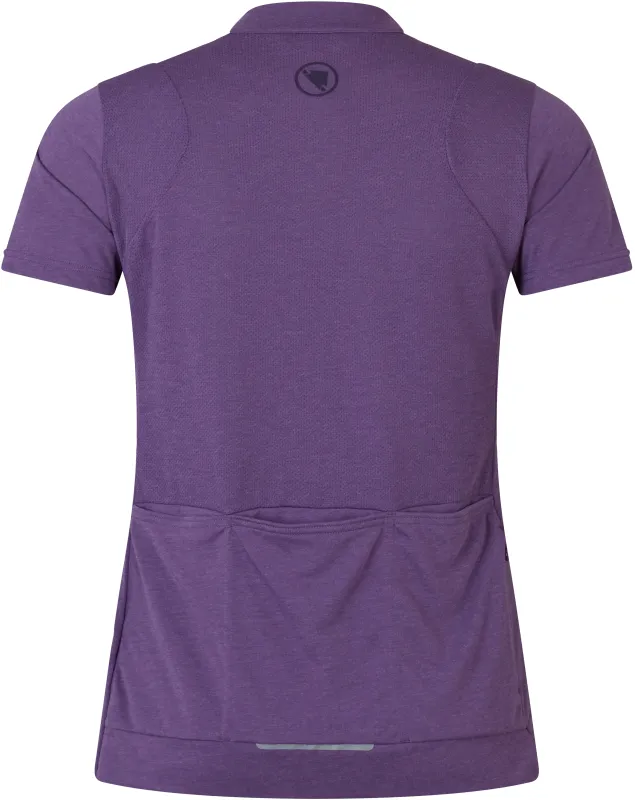 Endura Women's Loop S/S Zipped Jersey - Heather