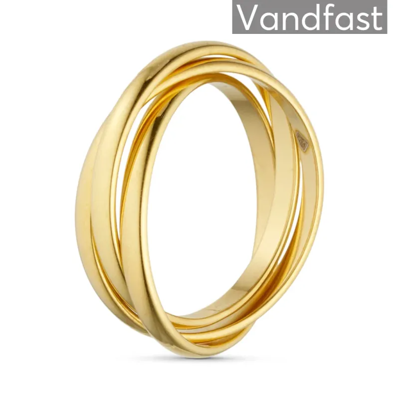 ANNEBRAUNER 3 In 1 Ring 18K Guldbelagt - 5