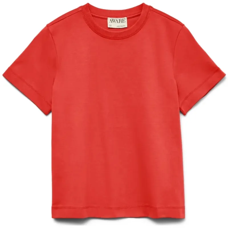Vero Moda dame t-shirt AWNAIMA - Molten Lava