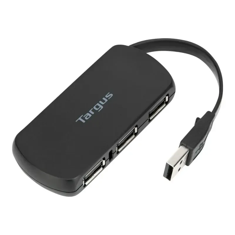 Targus 4-Ports USB Hub. 4 porte Plug and Play. Sort.