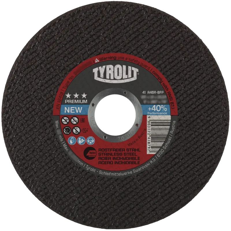 Skæreskive Premium 41F ø115×1,6 A46R-BFP