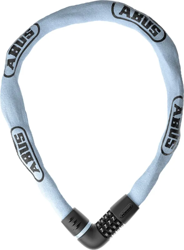 Abus Kædelås 6807C Tresor Combo - 110cm - Light Blue