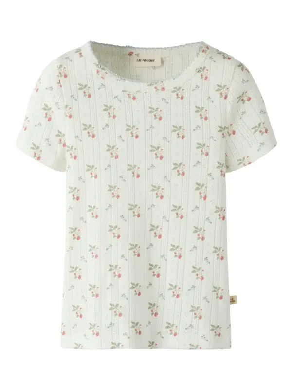 Lil' Atelier Rachello Dap T-Shirt - Coconut Milk - 122/128