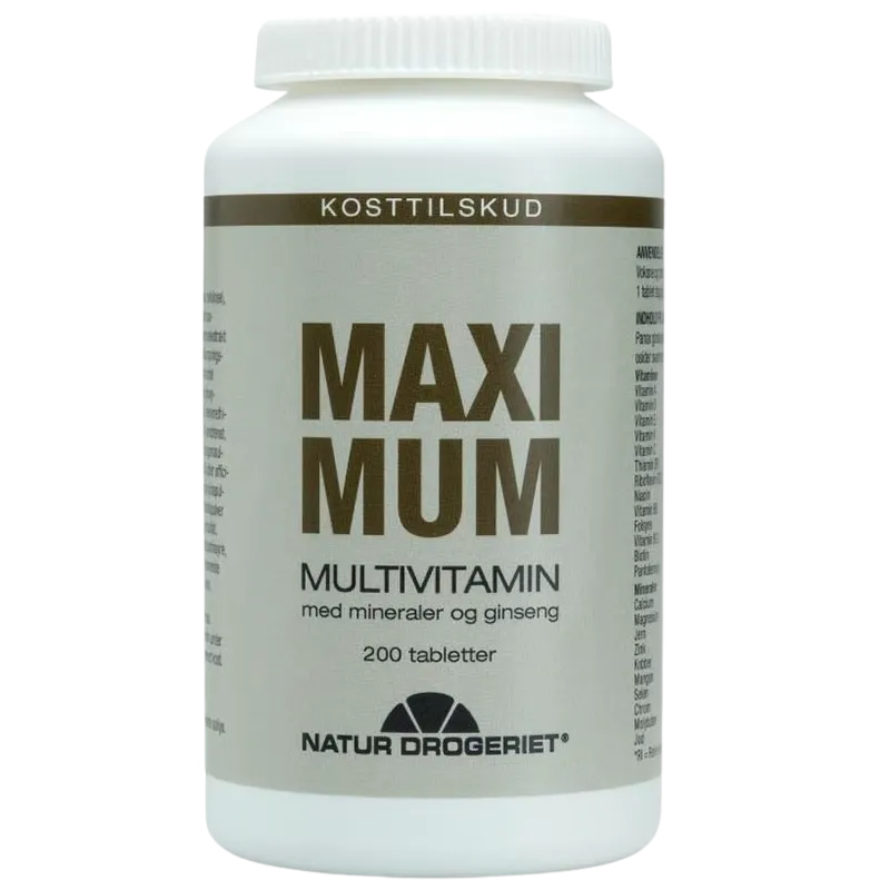 Natur Drogeriet Maximum Med Ginseng (200 tabletter)