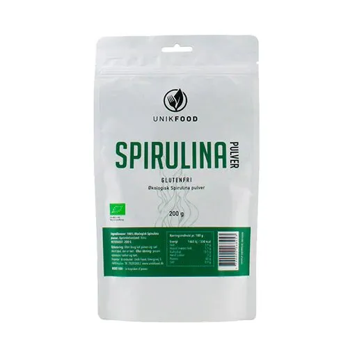 Spirulina pulver Øko. - 200 gram