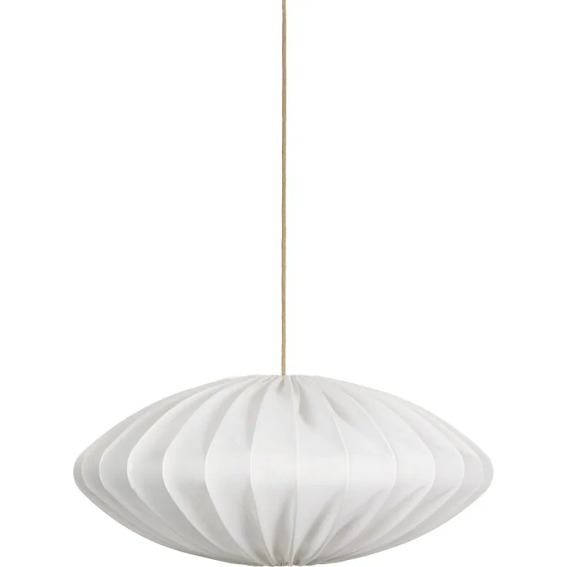 Watt&veke Ellipse loftslampe, 80 cm, hør, hvid