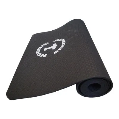 TPE yogamåtte sort (6 mm)