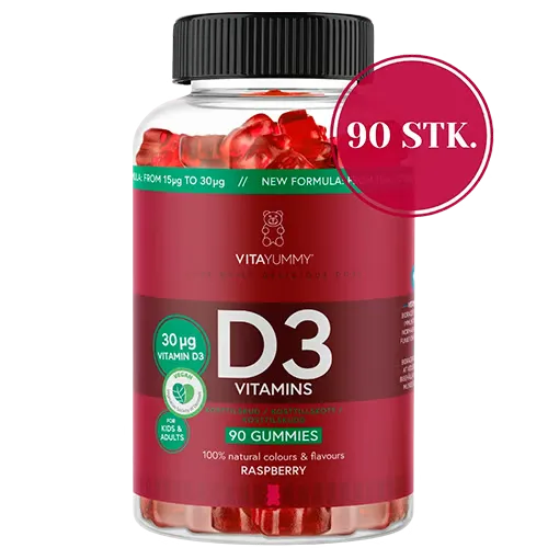 VitaYummy D3 Raspberry (90 stk)