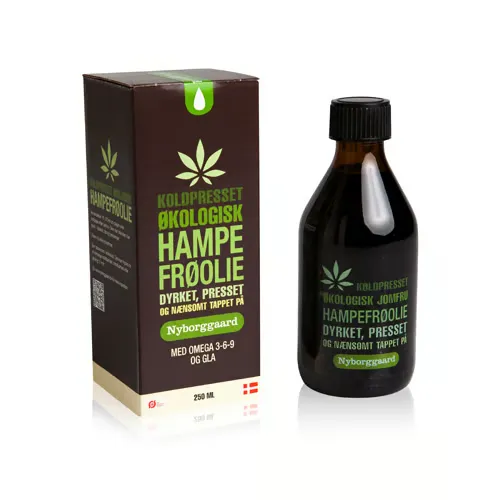 Nyborggaard Hampefrøolie Ø (250 ml)