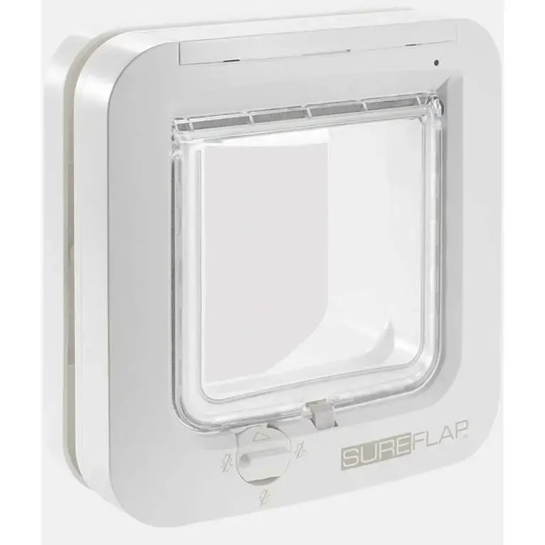 Sureflap kattelem med Chip, hvid