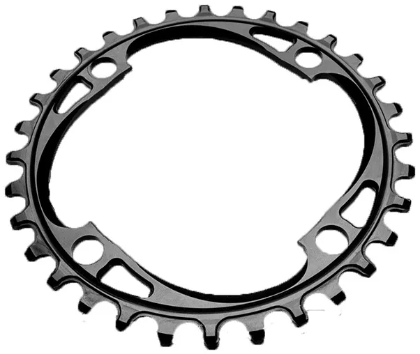 AbsoluteBlack Chainring Singlespeed 36T Ø104 mm - (1x10/11/12)  - Sort