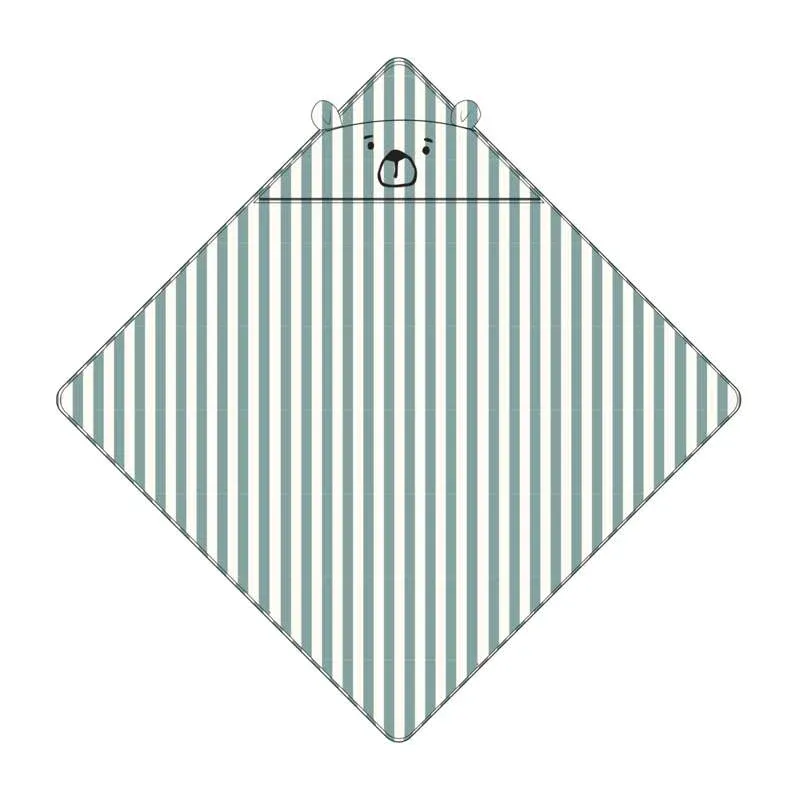 Liewood Albert Badehåndklæde m. Hætte - Peppermint/Creme de la Creme