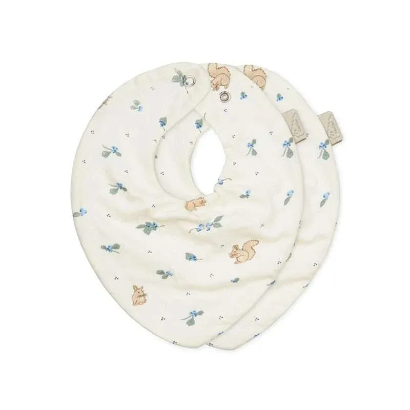 Cam Cam Copenhagen Bandana Savlesmæk - 2-pak - GOTS - Blueberries