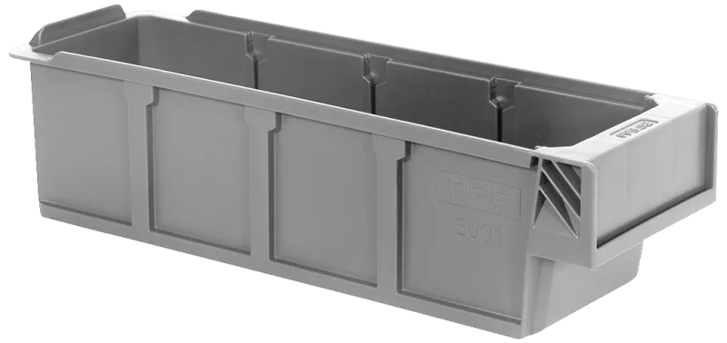 PPS 3001 lagerkasse grå 300×94×80mm 1,4ltr