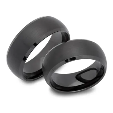 Vielsesringe i Tungsten - 8 mm