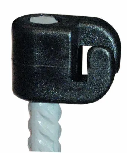 Isolator 8 mm sort 100 stk