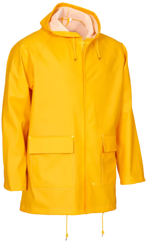 Regnjakke PU/PVC 306600 gul Str. M