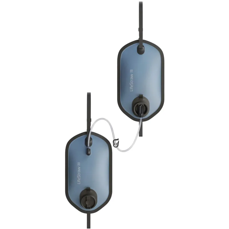 LifeStraw Peak Large Gravity Water Filter, 8L+8L Mørkeblå