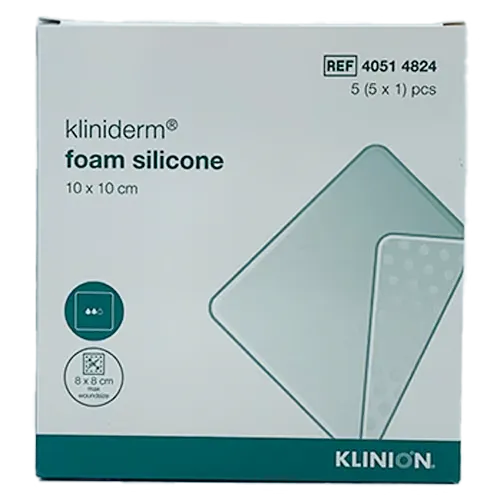 Kliniderm Foam Silikone 10x10 cm (5 stk)