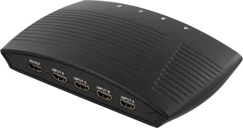 DELTACO HDMI206 Manuel HDMI Switch 4-Port Video Splitters - GEEKD.dk
