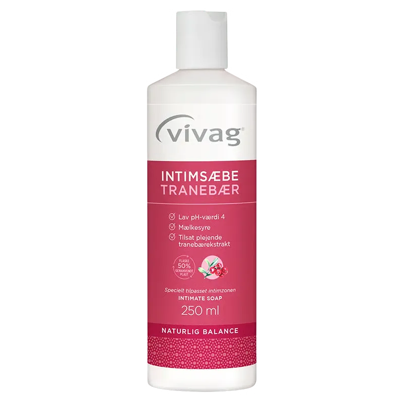 Vivag Intimsæbe Tranebær (250 ml)