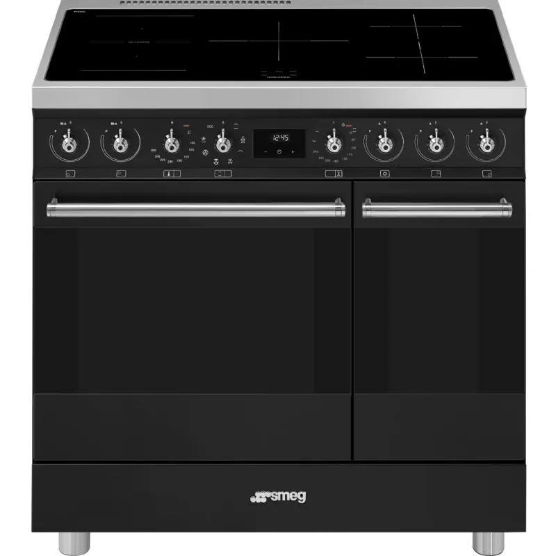 Smeg C92IMMB2 Classic Induktionskomfur med 2 ovne, 90 cm, mat sort