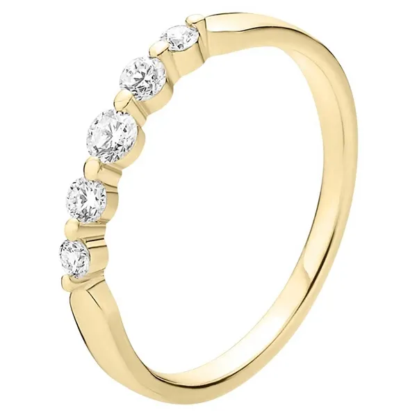 Ring i 8 kt. Guld med Lab-Grown Diamanter  -  Lund Copenhagen