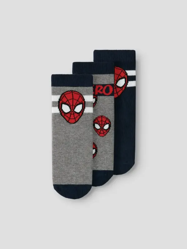 Franky Spiderman Strømper 3-Pak - Navy Blazer - 28/30