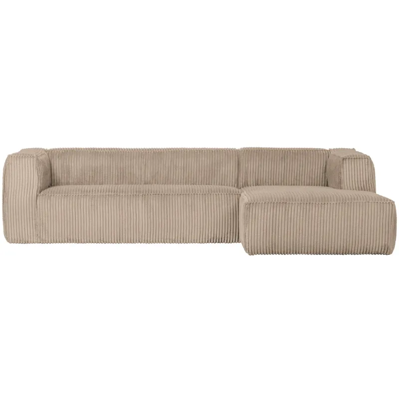 WOOOD Bean hjørnesofa, højre - travertin fløjl stof