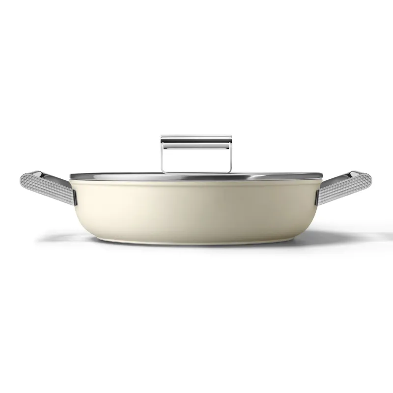Smeg Sauterpande Ø28 cm, creme
