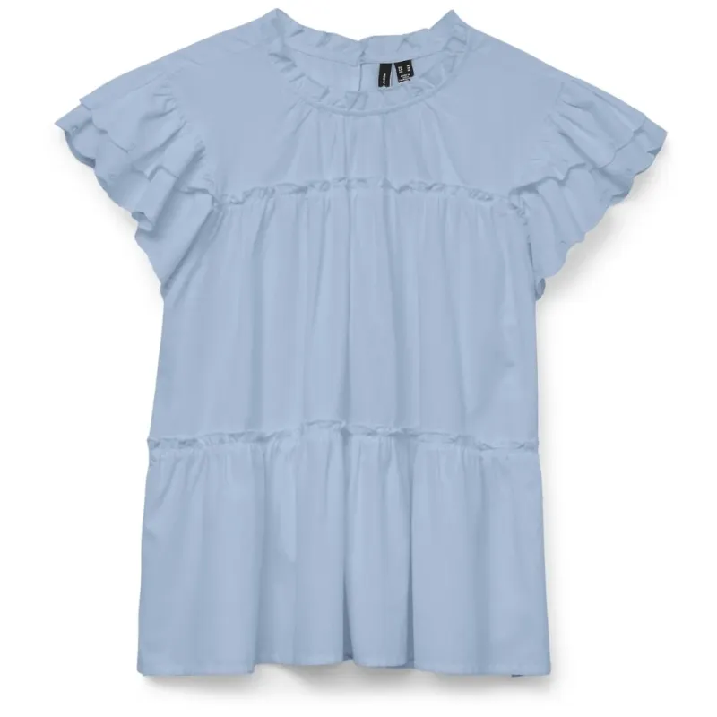 VERO MODA dame top VMISOLDE - Cashmere Blue