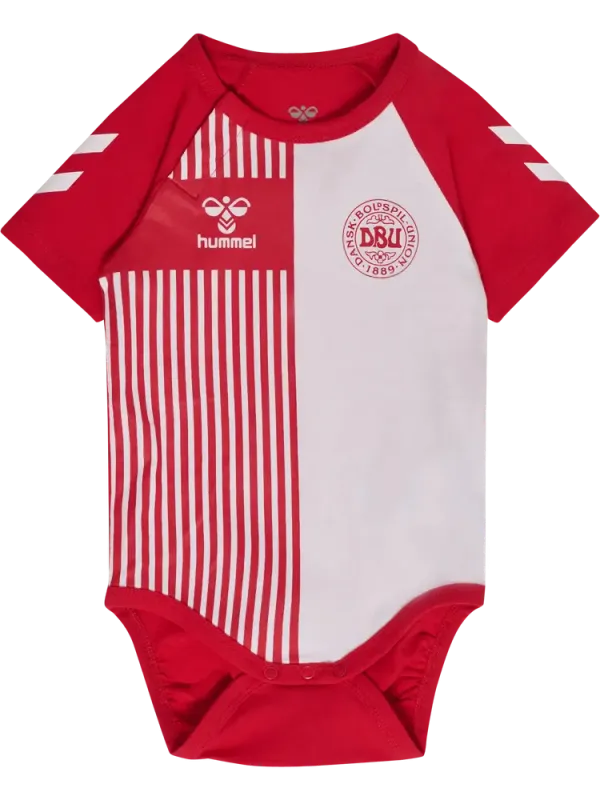 Hummel Mini DBU Stripy Kortærmet Body - Tango Red - 68