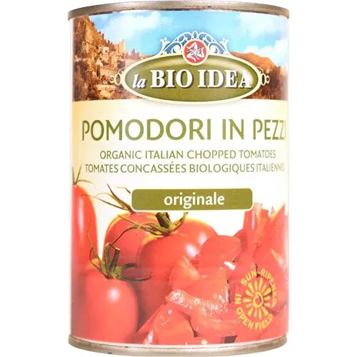 Tomater hakkede i ds. Øko. - 400 gram