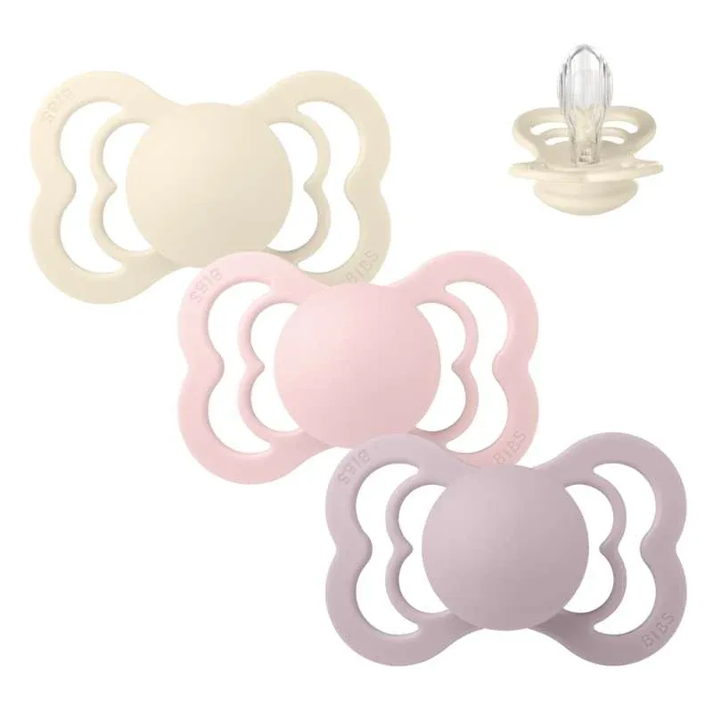 BIBS Symmetrisk Supreme Sut - Sampak - 3 stk. - Str. 2 - Soft and Gentle
