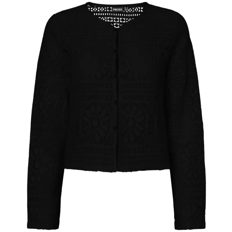 PIECES dame cardigan PCBONNIE - Black