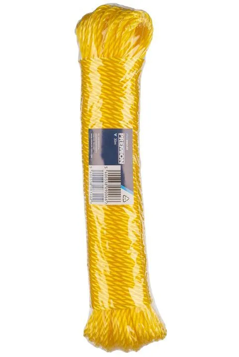 Reb 30 meter Ø 4 mm PE -  farve gul