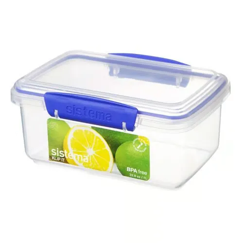 Sistema Opbevaringsboks, rectangular Blå (1 l)