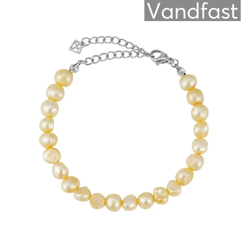 ANNEBRAUNER Pearl Light Champagne Armbånd