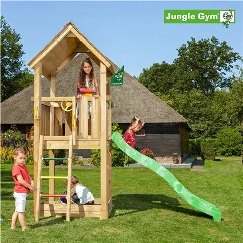 Jungle Gym Club legetårn komplet inkl. rutschebane