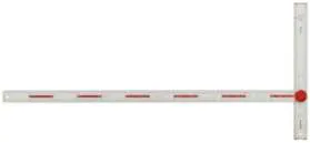 Gipspladevinkel PS 120 med mm inddeling. 120 cm