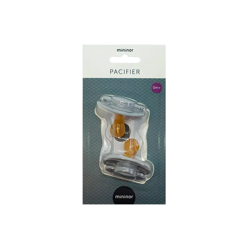 Mininor Latexsut 0+ Mdr Grå (2 stk)