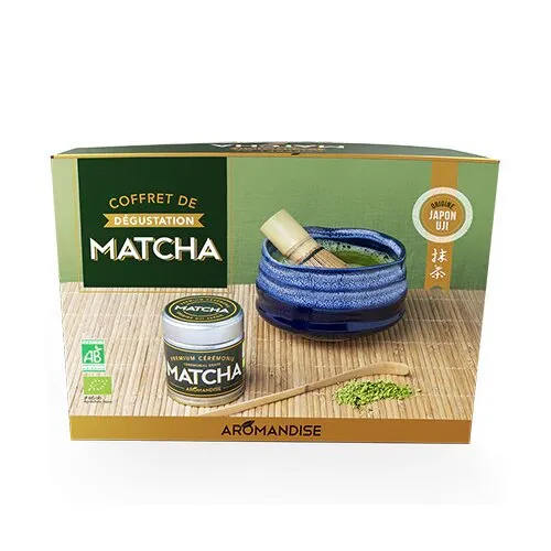 Matcha te sæt (skål,matcha,ske,piskeris, holder) - 1pk.