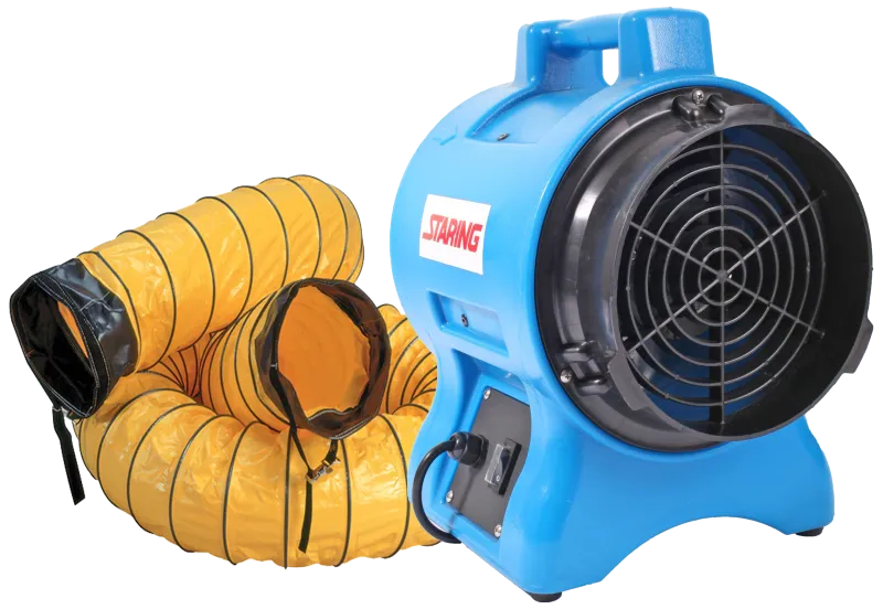 Ventilator VAF-200 22kbm/min m/7,6m 200mm flexsl.