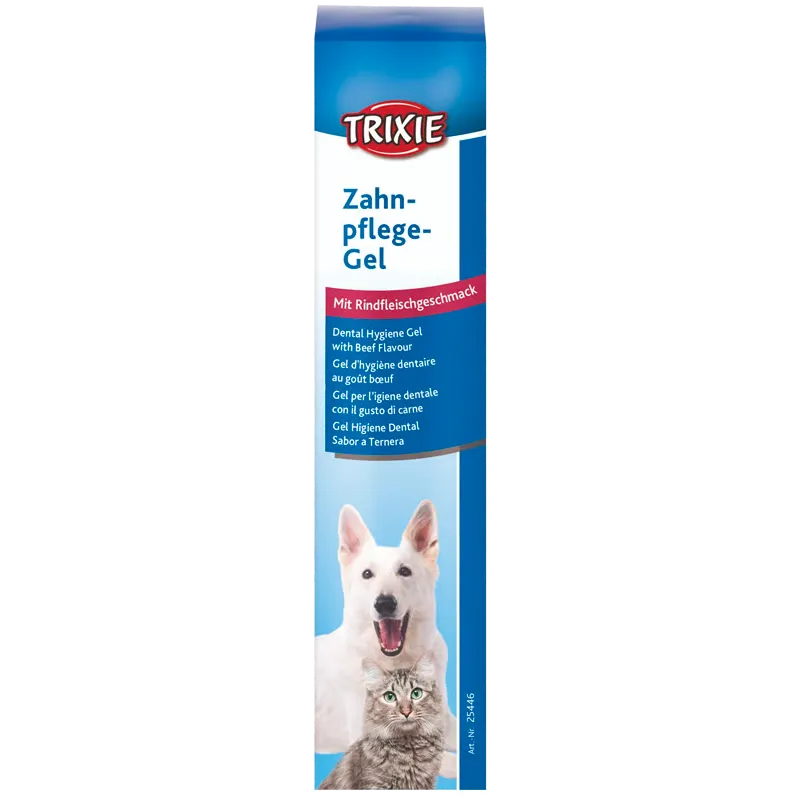 Trixie Dental Hygiejne Gel Med Oksekødssmag Til Hund & Kat (100 g)