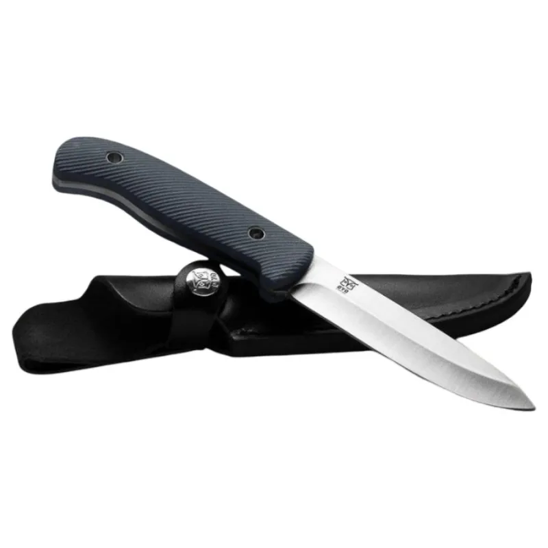 Oyo Nordic Hunting Knife W/ Leather Sheath NY, jagtkniv, grå