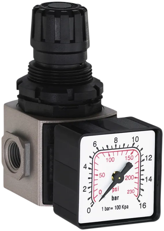 Flair reduktionsventil m/manometer 3/8"-1/2" E25/2