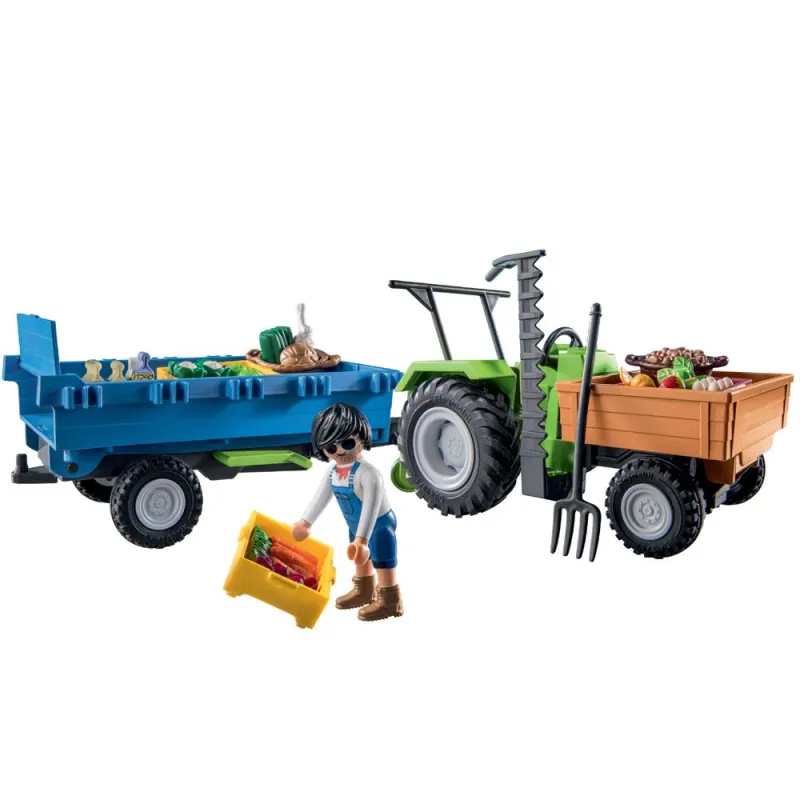Traktor med anhænger