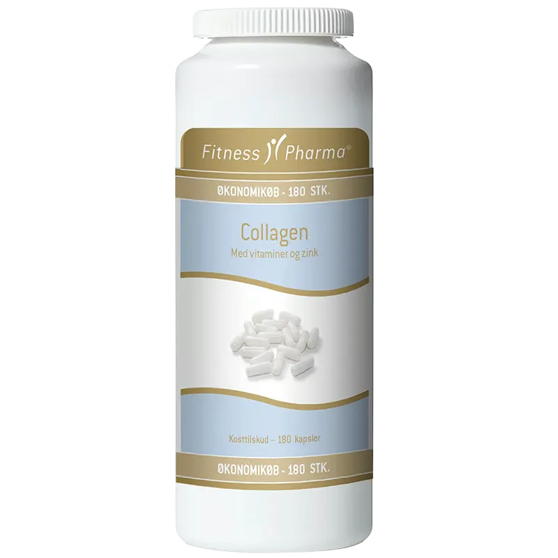 Fitness Pharma Collagen M. Vitaminer & Zink (180 kaps)